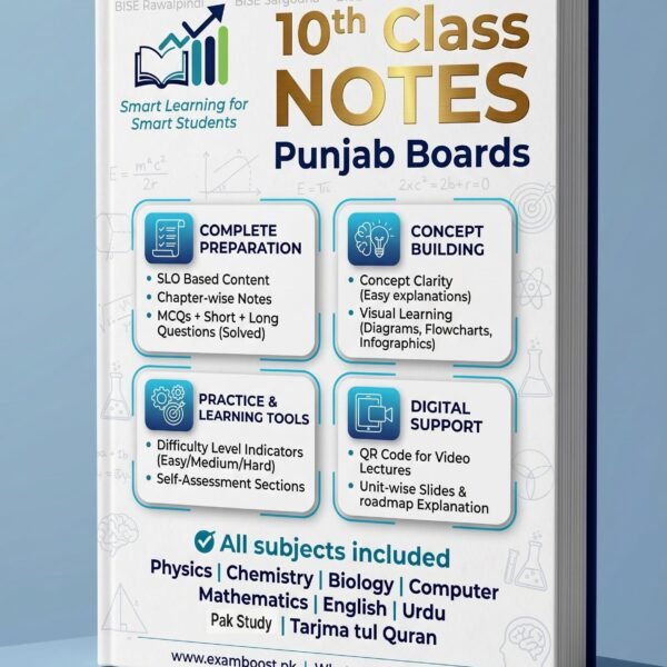 10th Class Notes All Punjab Boards 2027 – ExamBoost