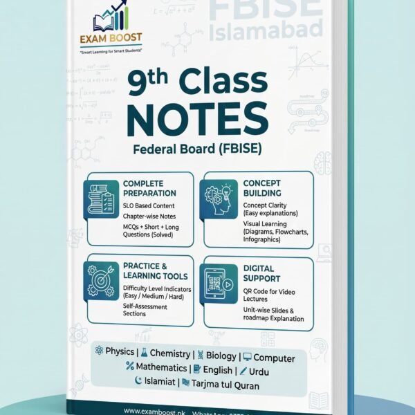 9th Class Notes Federal Board FBISE 2027 – ExamBoost