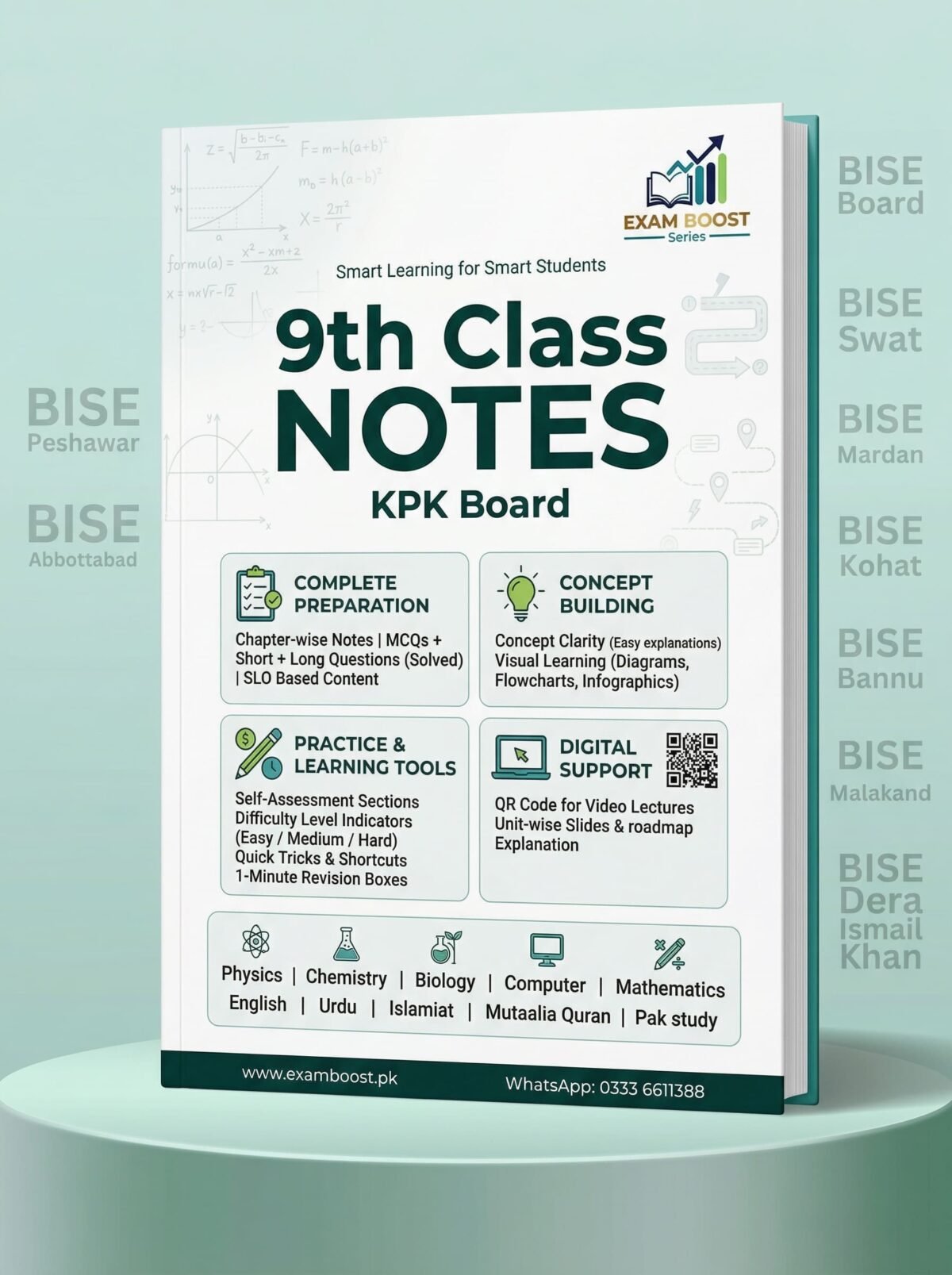 9th Class Notes KPK Board | Chapter-wise Printed Notes - examboost.pk