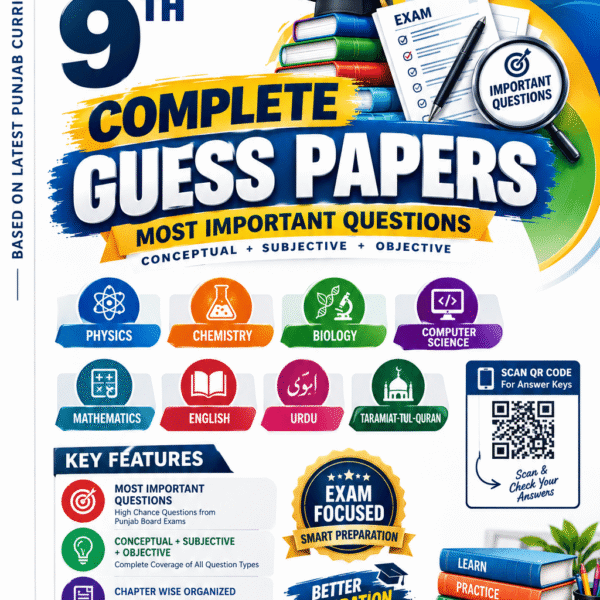 9th Class Guess Papers Punjab Boards 2026 – ExamBoost