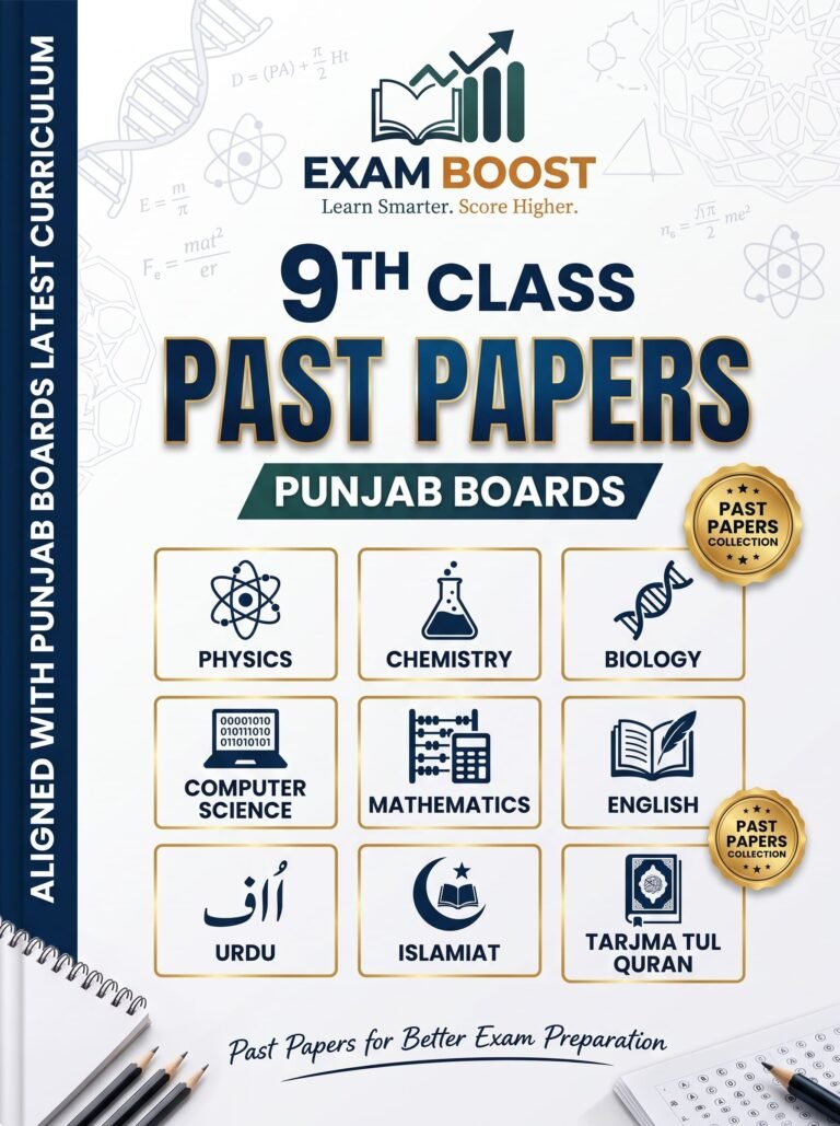 9th Class Past Papers Punjab Board 2027 – ExamBoost