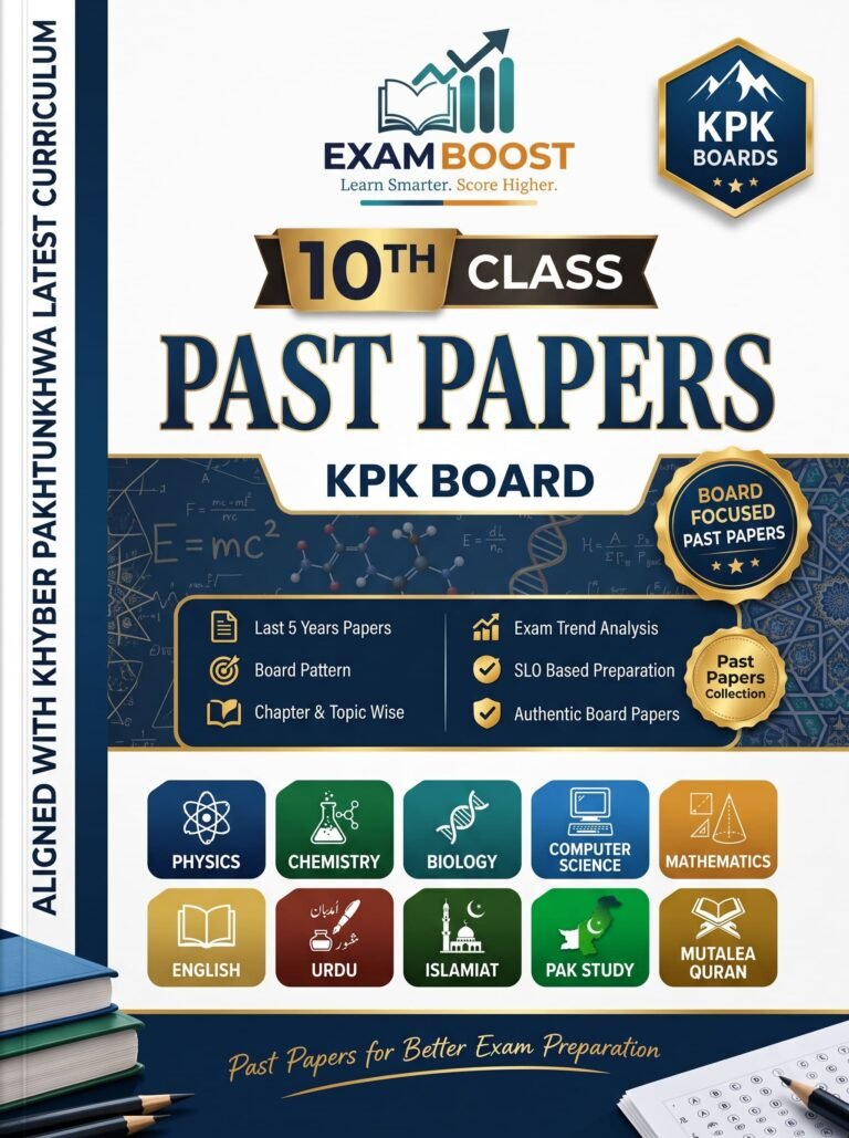 10th Class Past Papers KPK Board 2027 – ExamBoost