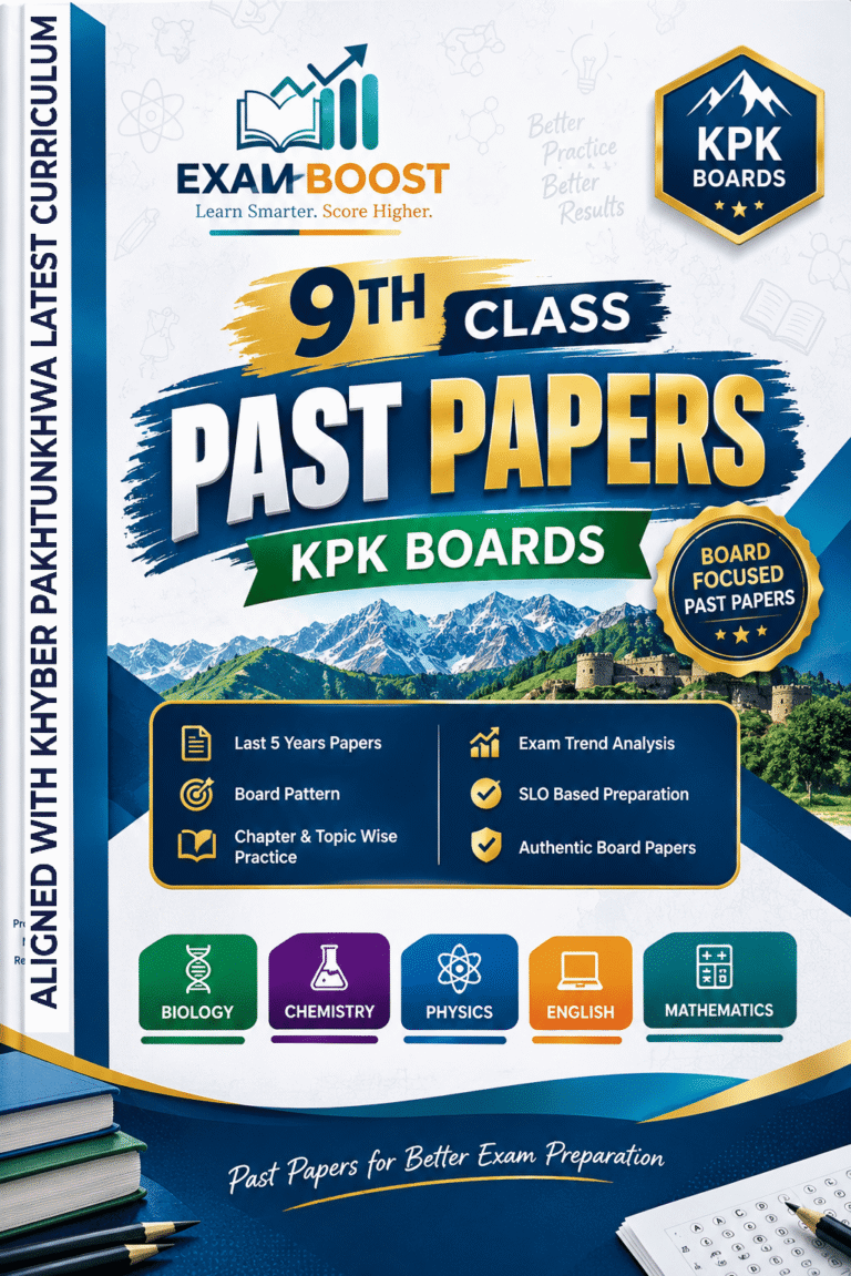9th Class Past Papers KPK Board 2027 – ExamBoost