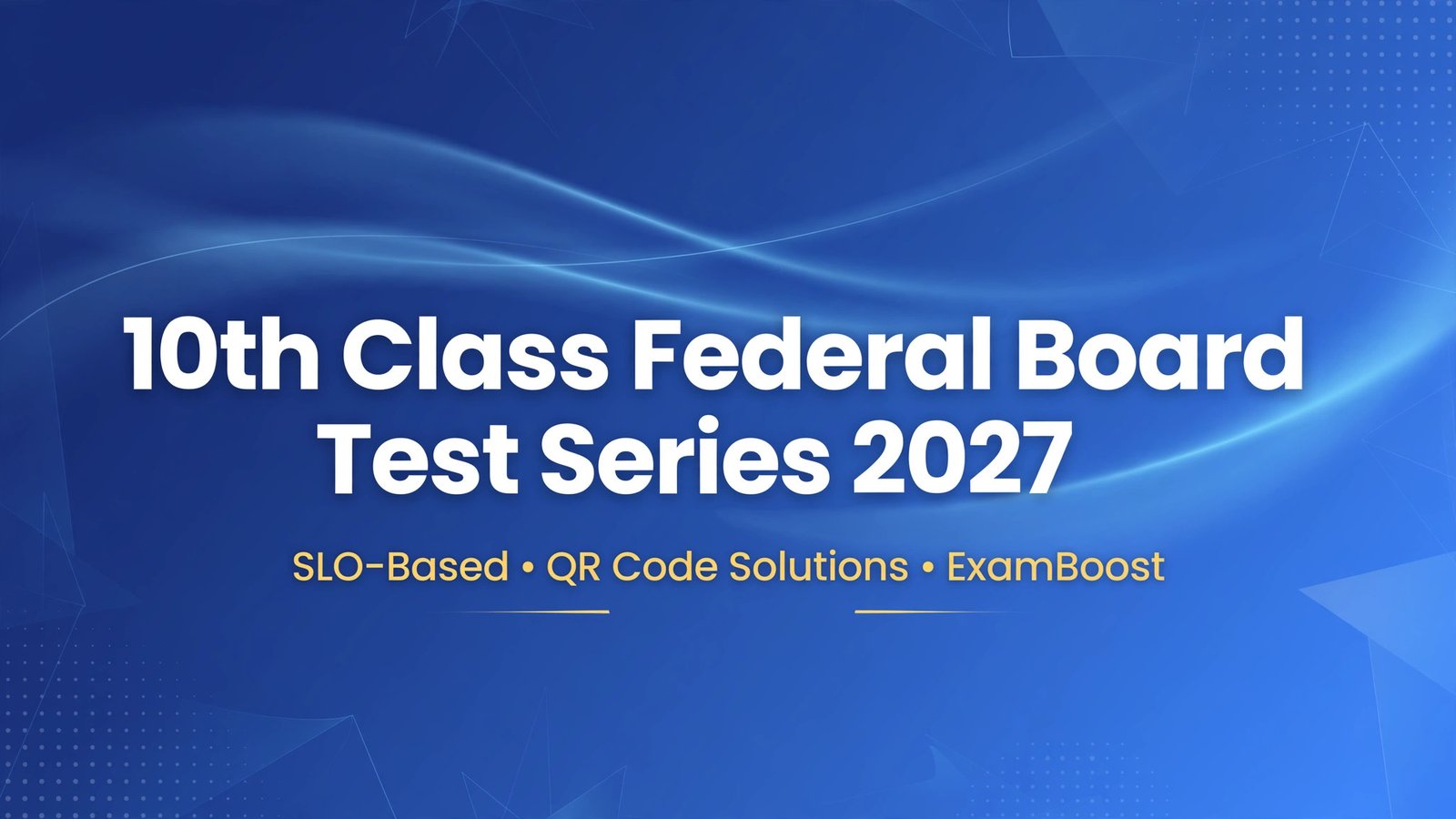 10th class federal board test series