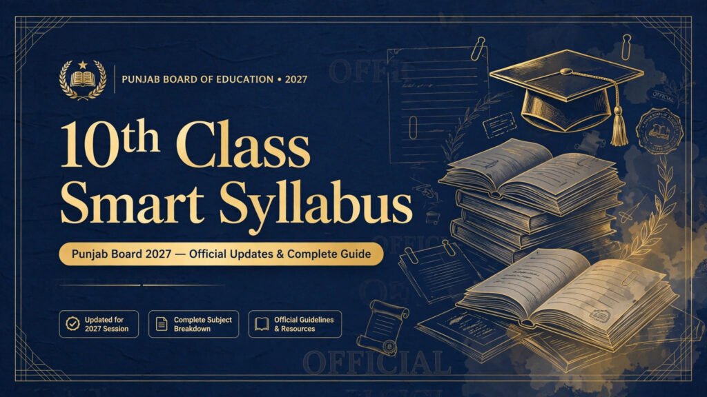 10th class Punjab board smart syllabus 2027